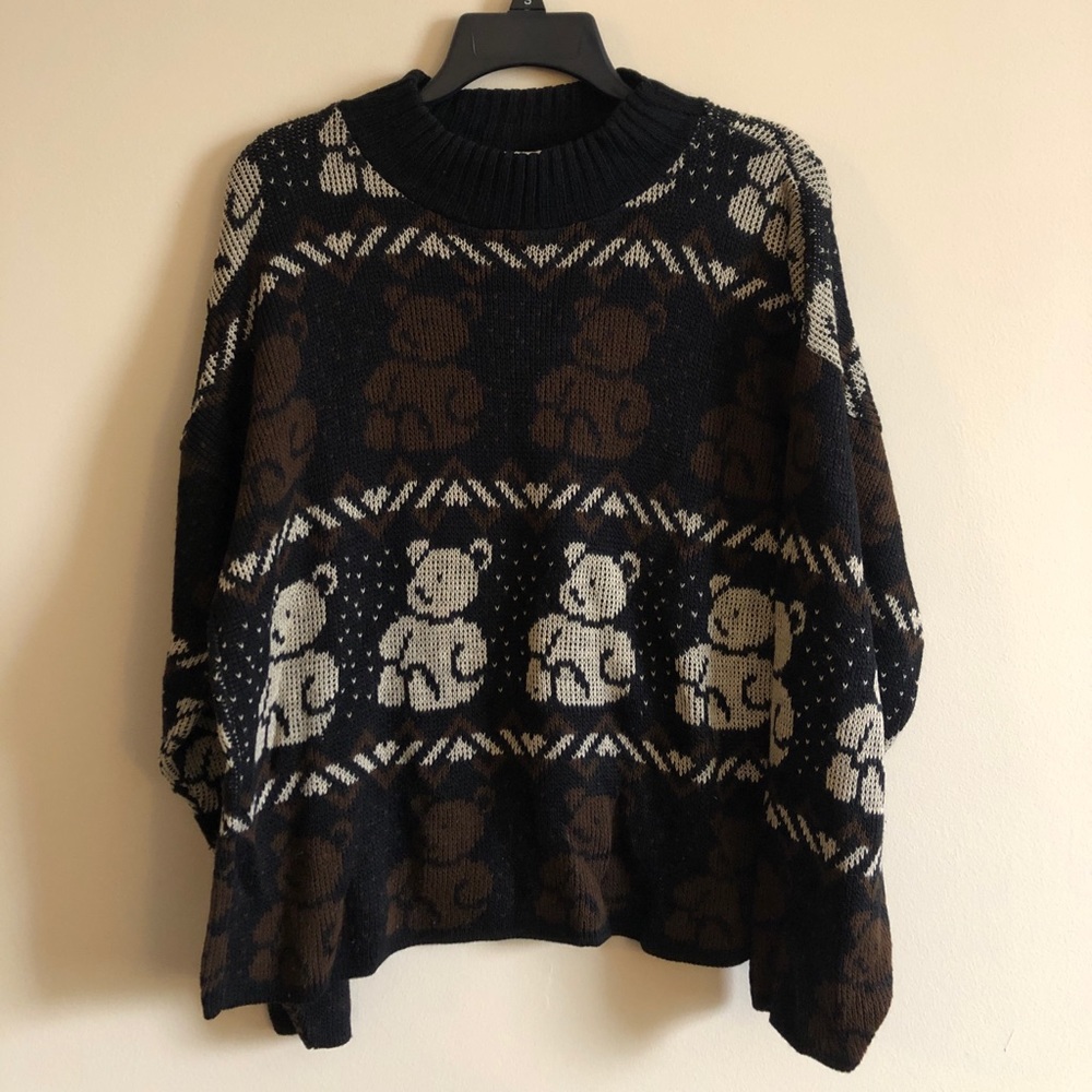 Vintage Teddy Bear Sweater 🧸